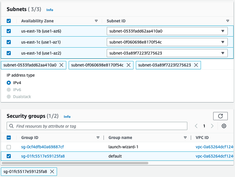 AWS endpoint service